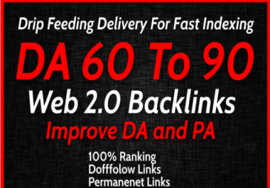 I will create 10 web 2.0 seo dofollow backlinks service