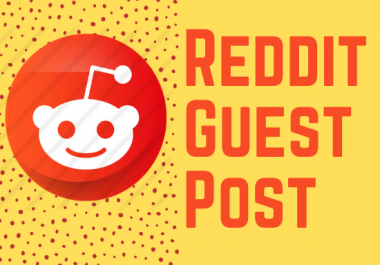 Promote your website 5 high quality reddit guest post with your keyword and URL