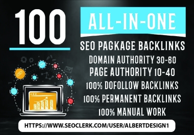 I will provide all in one manual SEO backlinks package