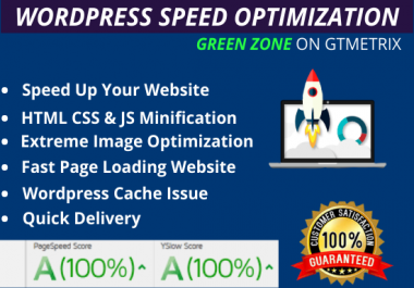 I will do wordpress speed optimization,  increase page speed