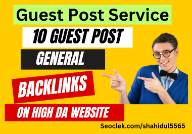 10 guest post write 500 word and publish on general website
