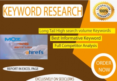 I will do profitable keyword research for your website