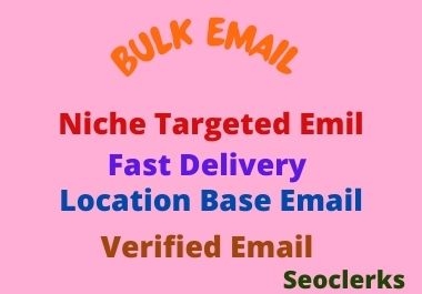 I will create Your Niche Targated Bulk Email List