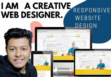 I wiil do a responsive website design for any company