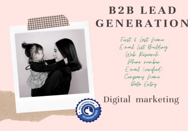 I will send targeted b2b lead generation and email list