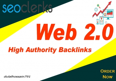 I will build 10 dofollow high authority web 2 0 backlinks