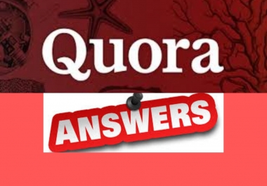 I will give you 6 high quality Quora answer with backlink