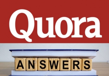 Promote your website in 4 high quality Quora Answers with contextual link