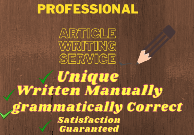 I will write an article or blog post in any niche