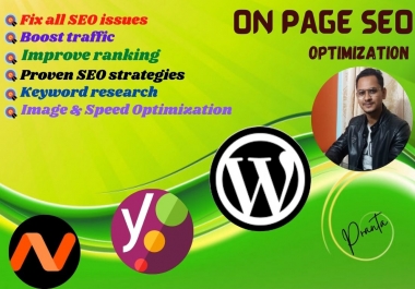 I will optimize On Page SEO on your website for Google rangking