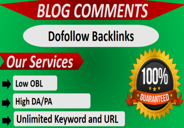 Manually do 100+ Dofollow Blog comment Backlinks