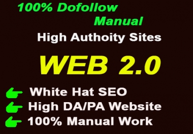 I will Make 20 web 2.0 High quality backlinks