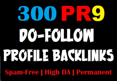 I Will Do 300 High Domain Authority SEO Profile Backlinks
