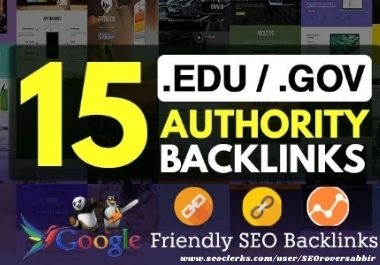 I Will Build 15 Edu/Gov Pr9 High Authority Profile Backlinks