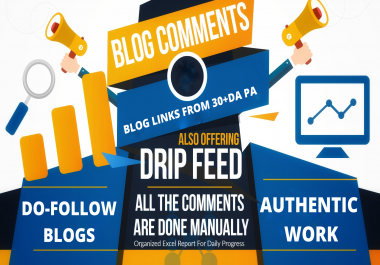 Make 100 High DA SEO Blog Comments Backlinks