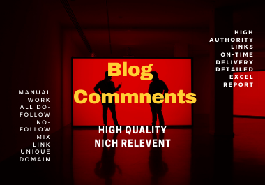 I will Make 100 Manual Blog Comments For SEO Backlinks