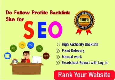 Get 50 High Quality SEO Profile Backlinks Manually