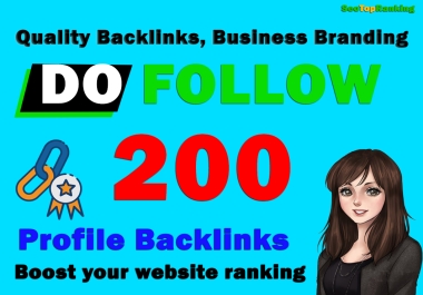 Manually 200 Backlinks Create DA 90 High Authority Permanent SEO Profile Backlinks,  link building