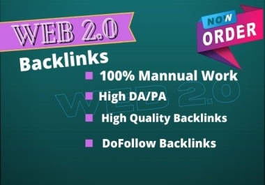 I Will Creat 10 SUPER HIGH AUTHORITY WEB 2.0 Backlinks