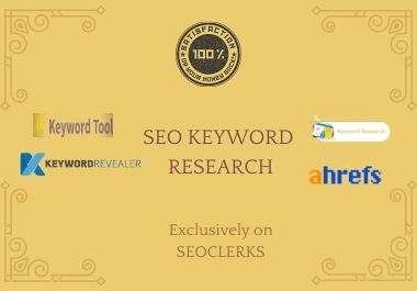 I will do profitable SEO keyword research for any niche