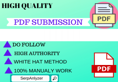 50 PDF Submission High authority low spam score websi...