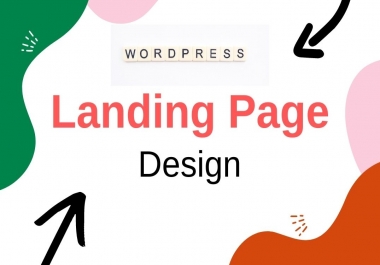 I will design wordpress landing page or squeeze page