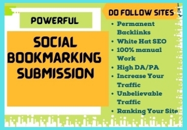 I will develop manually 50+ Social Bookmarking Backlinks