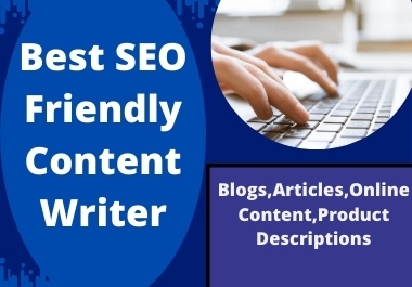 I will write a best SEO friendly content for your website