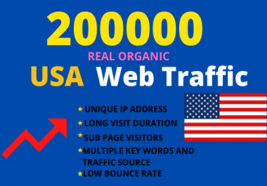 200000 USA web traffic,  real organic visitors