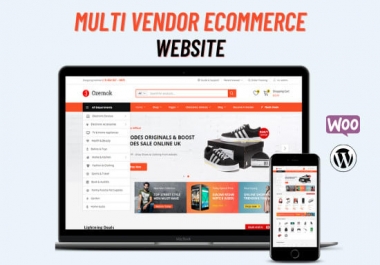 I will build a multi vendor ecommerce wordpress website for multi vendor marketplace