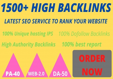 Manually Create 1500+ DOFOLLOW High Authorized Google Dominating Backlinks