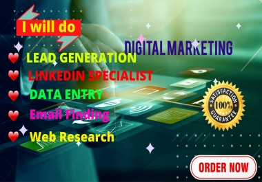 be your virtual assistant for data entry,  copy paste and b2b lead generation