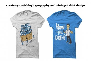 I will design Trendy Tshirt design within 24HRS