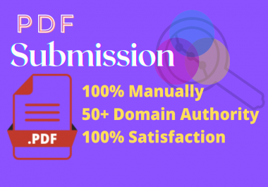 I will do 20+ pdf submission and SEO backlinks Manually for showing google 1 page