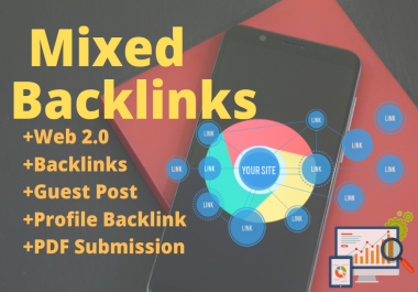 I will do 20+ mixed backlinks and high quality do-follow link building that will rank your website