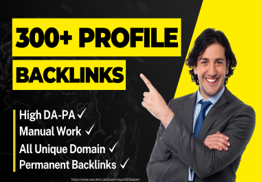 I will create 300+ High Authority Social Media Profile Backlinks From World Top High DA & PR Website