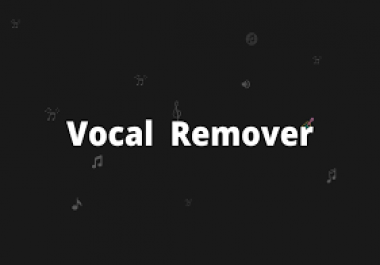 Remove vocal or beat from any music you want