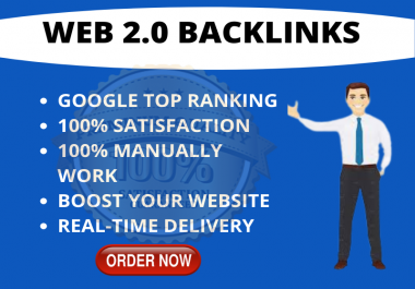 I will Create 20 web 2.0 backlink manually