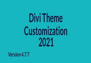 I will do divi theme customization