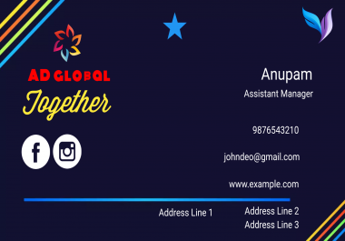 I will design world class digital and printed business card for your business