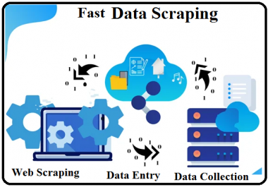 Fast Data Scraping in one day,  Web Scraping,  Data Entry,  Data Collection.