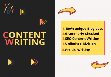 I will write the best SEO content writing for your website.