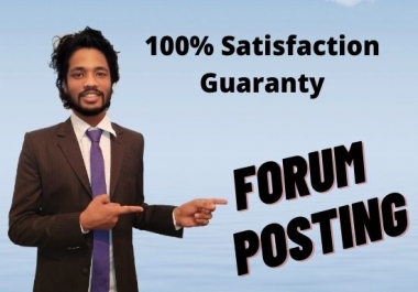 I will post 200 high quality forum posts on your forum