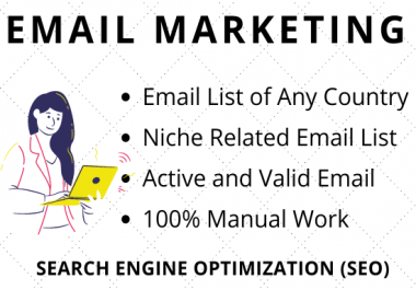 I will create 100 email list for your targeted audience