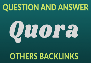I will Provide 20 questions & answer on Quora for your Site