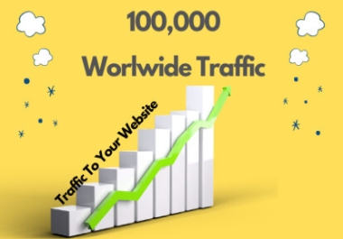 add 100,000 Website Worldwide Traffic Human Targeted traffic Promotion Boost