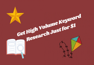 I will provide 5 high volume keyword Research for video
