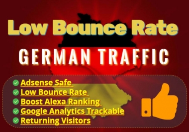 I will drive low bounce rate traffic from germany to your website
