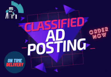 I will Do 50+ Classified Ads Posting Manually