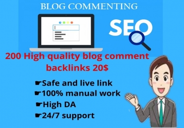 I will deliver 200 niche blog comment live link and high pa/da for your business